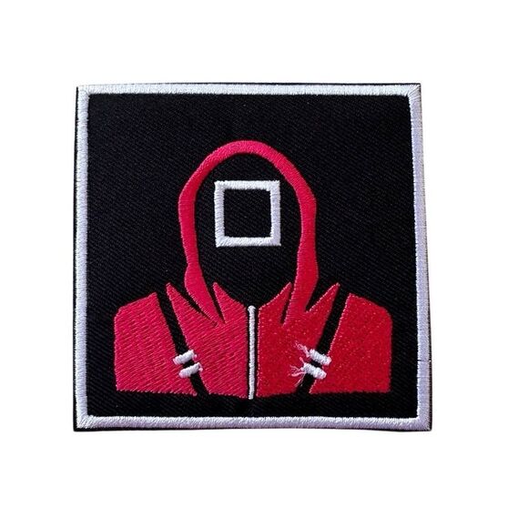 Squid Game Square Embroidered Patch - Picture 1 of 4